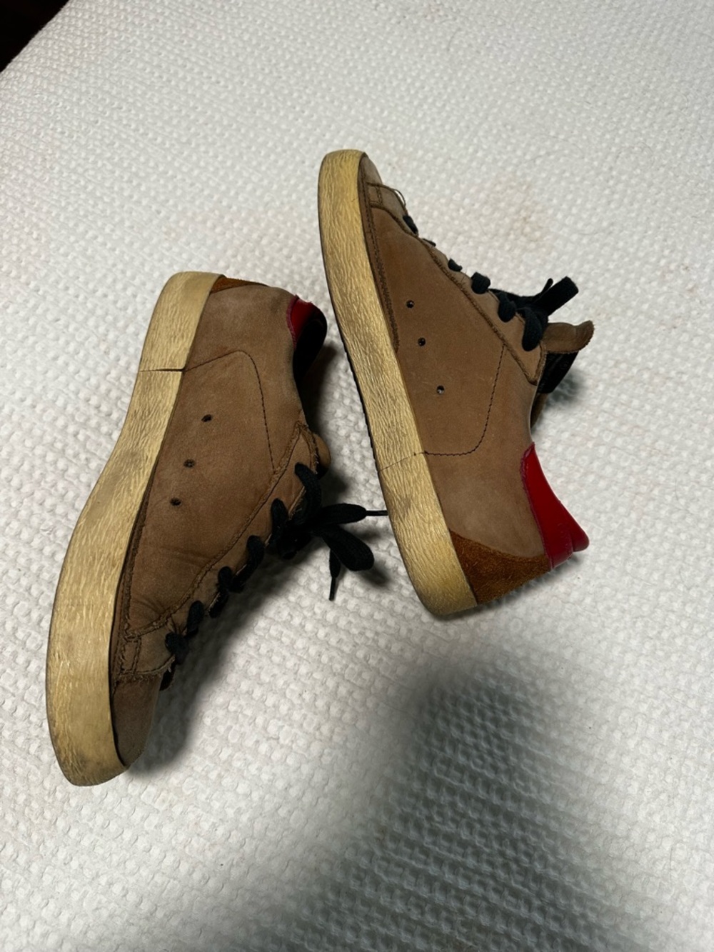 Golden Goose Tan Suede Sneakers - Picture 15 of 16